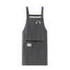 1Pcs Simple Waterproof Apron Wear Resistant Anti-Fouling Anti-Oil Zipper Large Pocket Apron Home Kitchen Apron
