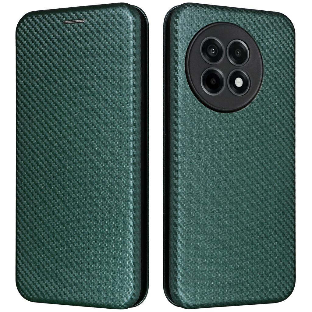 For OnePlus Ace 5 Pro 5G Case Carbon Fiber Texture Drop-Proof PU Leather Phone Cover
