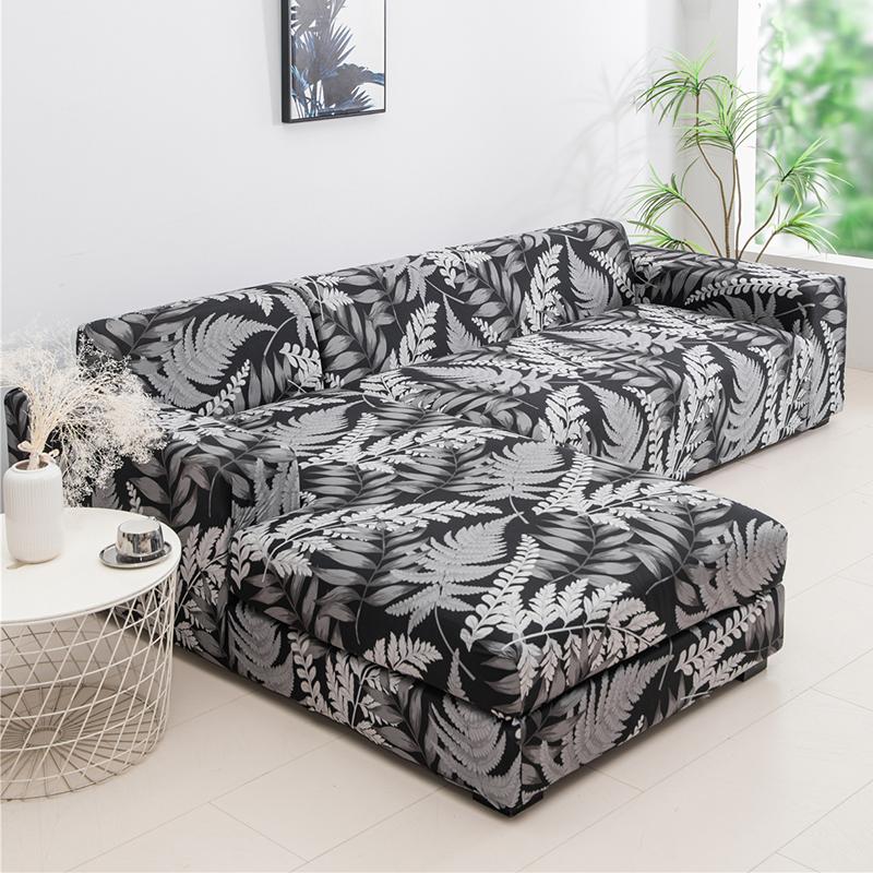 Stretch Couch Covers Soft All-Inclusive Armchair Sofa Slipcover Fitted L-Shaped, Sectional, Chaise Sofa Cover 1/2/3/4 Seater 1Pc