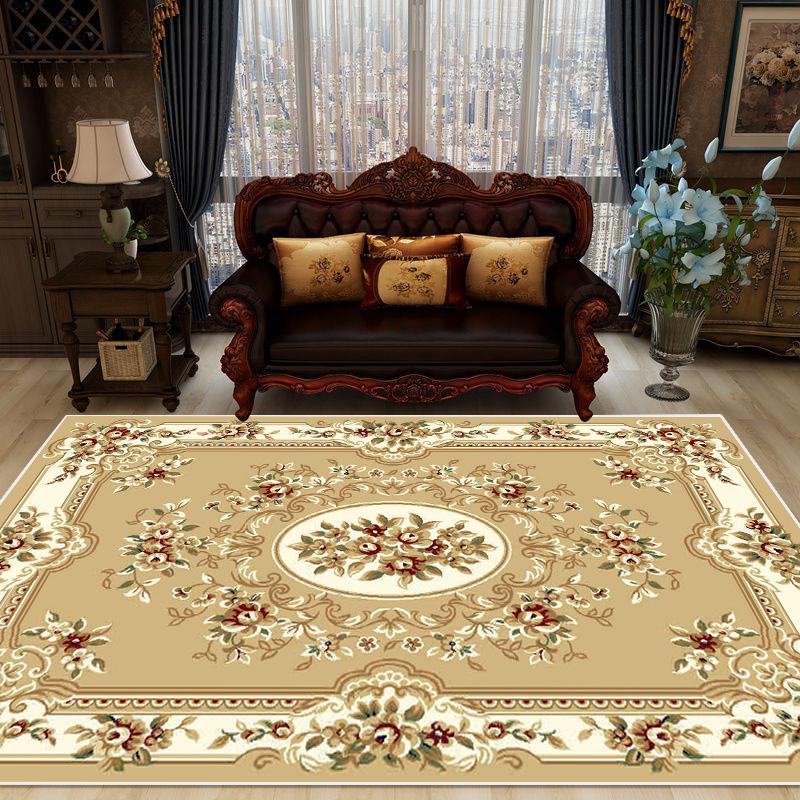 European Style Luxury Large Carpet In The Living Room Home Decor Non-slip Mat for Kids Machine Washable Area Rugs Lounge Office