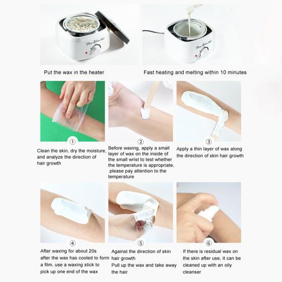 100g/300g/500g Paper-Free Hair Wax Beans Removing Transparent Fragrant Quick Melting Waxing Beans for Unisex
