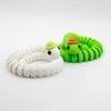 3D Printed Snake Figure Flexible Animal Fidget Toy Cute Articulating Snake Desk Toy for Collectors Easter Basket Stuffer