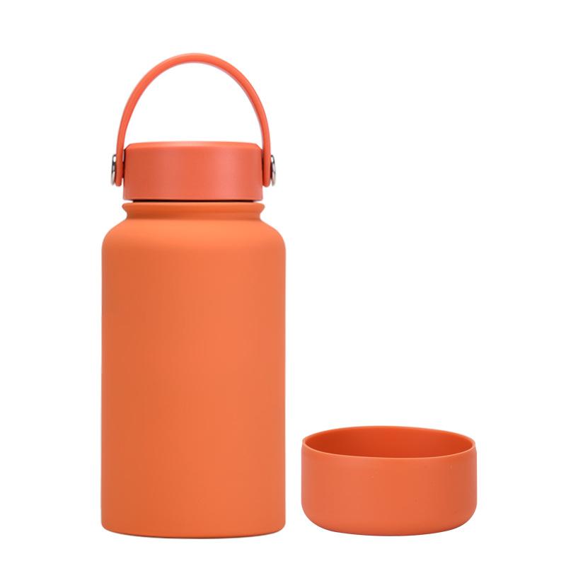 650Ml Stainless Steel Thermos Cup Non-Slip Outdoor Portable Water Cup Simple Wide Mouth Sports Kettle