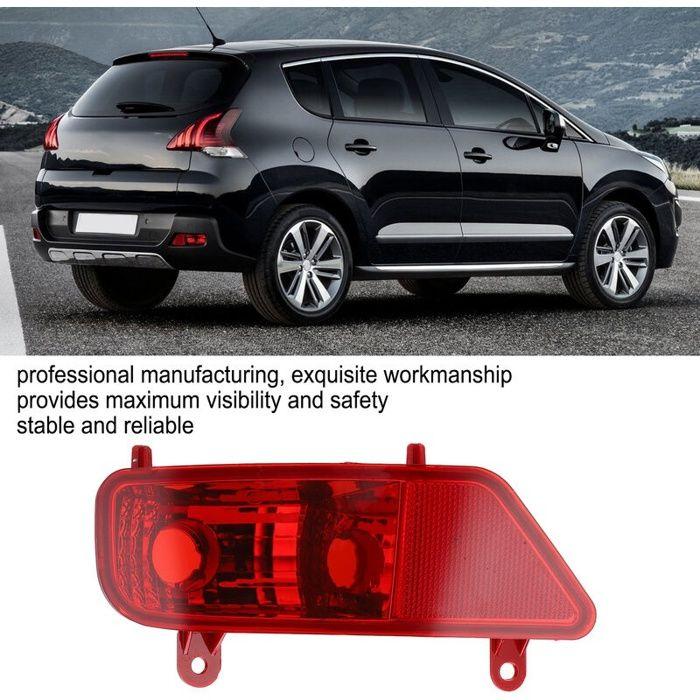 Remplacement d\'accessoires de voiture d\'assemblage de phare antibrouillard arrière rouge pour PEUGEOT 3008 2009-2016 gauche 6350HG