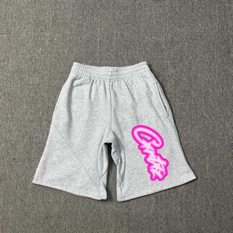Cort Short Devil Island Print Shorts Mens Hip Hop Skate Casual Sweatpants Trendy Streetwear