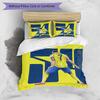 Set Lenzuola 3 Pezzi con Stampa Cristiano Ronaldo Morbido Delicato sulla Pelle Lavabile Copripiumino e Federe Set Stagione Unica Camera da Letto