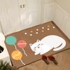 Cute Bathroom Diatom Mud Household Absorbent Foot Mat Mat Toilet Mat Wash Water Between The Mat Absorbent Non-slip