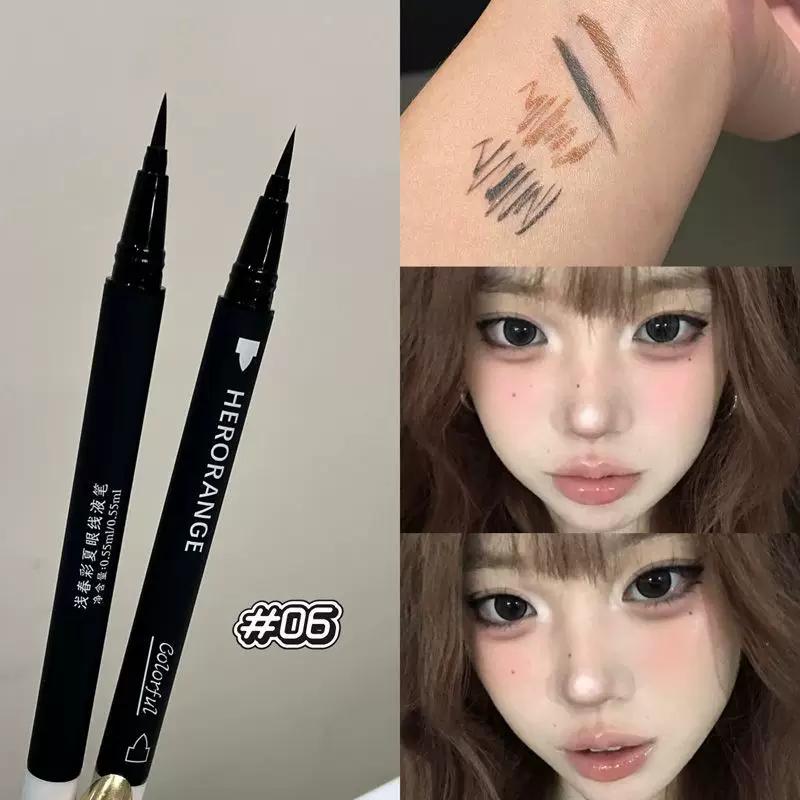 Korean Brand Genuine Pink Eyeliner for Women, Easy-To-Use for Daily Makeup, Beginner-Friendly, Star-Decorated Eye Makeup Tool