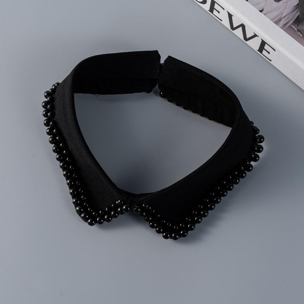 Fashionable Pearl Border Fake Collar Detachable Minimalist Shirt Collar Accessory High-End Elegant Dress Blouse Decor For Women