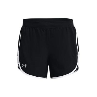 SS23 Solid Mid-Waist Sports Logo Print Shorts Damen Unterteile Schwarz 1369757-001