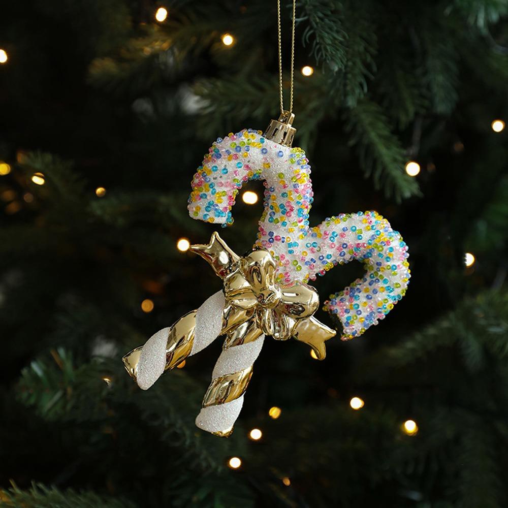 Shiny Gold Santa Claus Hanging Ornaments Snowman Merry Christmas Decor Xmas Tree Pendant Kid Gift