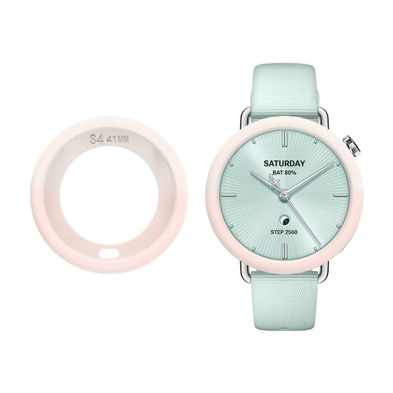 Silicone Case Protective Cover For Xiaomi Watch S4 41MM Full Body Soft Tpu Full Cover Hollow Casing