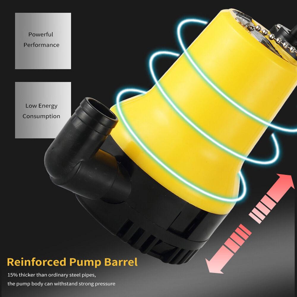 

Submersible Water Pump, 24V Portable Electric Water Transfer Pump with Long Power Cord Sump Pump for Car Washing Pool Tub Garden Pond Draining, Yellow
