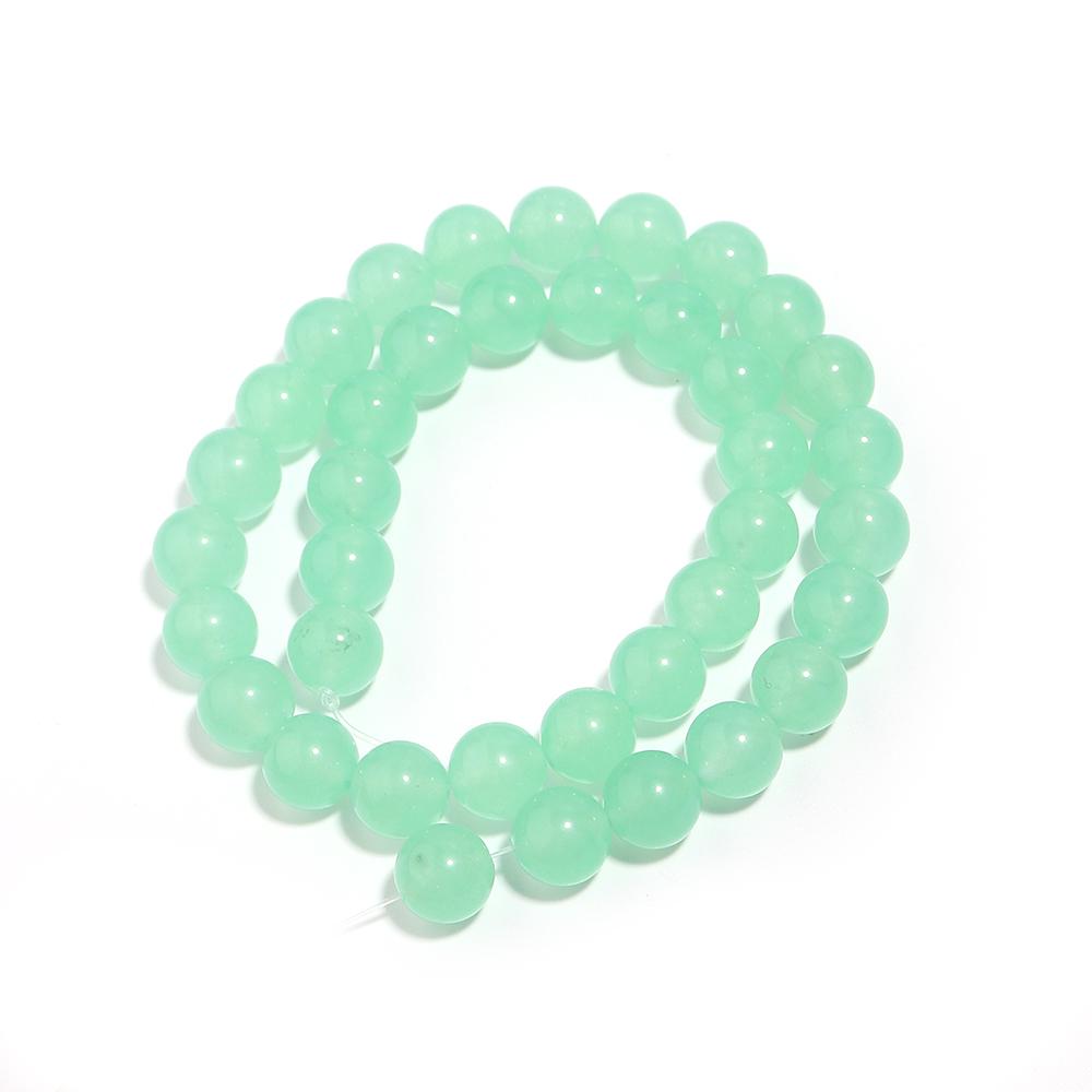 1 Strand Natural Stone Light Green Chalcedony Beads Round Loose Beads For Jewelry Making DIY Bracelets Necklace 4/6/8/10/12mm