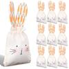 10 Stück Osterhasen Geschenktüten Wiederverwendbar Langlebig Ostereier Snack Aufbewahrungstaschen Hase Süßigkeitenbeutel für Snack Süßigkeiten Partygeschenk