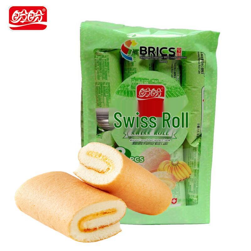 Panpan Banana Swiss Roll Cakes