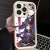 Telefoonhoesje voor iPhone 17 Air 16E 15 16 Pro Max Genshin Impact Ontwerp Cover 14 Plus 13 12 Mini Zachte Siliconen Schelp Fundas