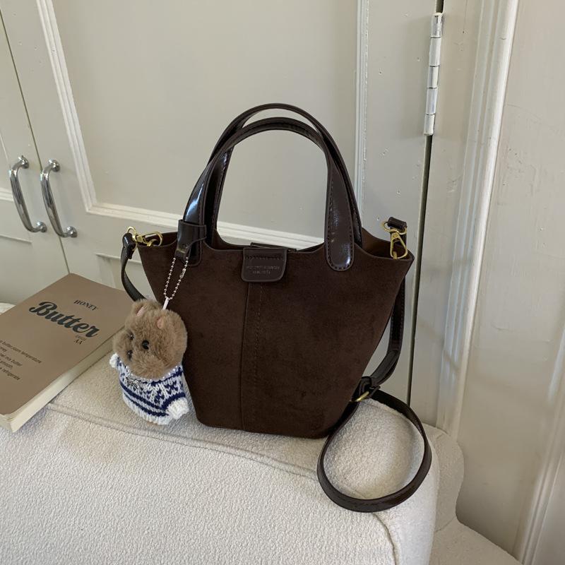 Premium sense retro small bag women 2025 new fashion versatile messenger bag popular handbag bucket bag