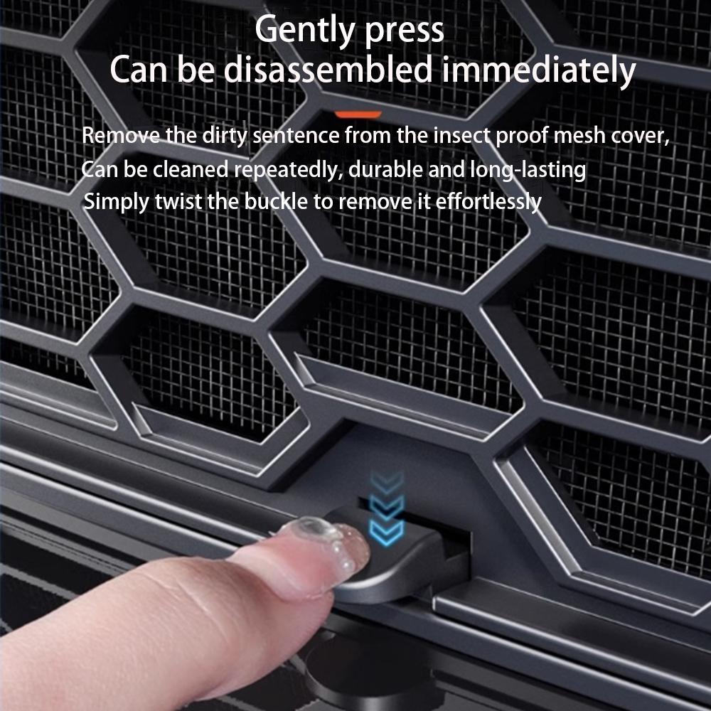 For Tesla Model 3 Highland 2024 Front Bumper Grill Mesh Air Inlet Vent Cover Grille Guards Protector Anti-insect Net Accessories