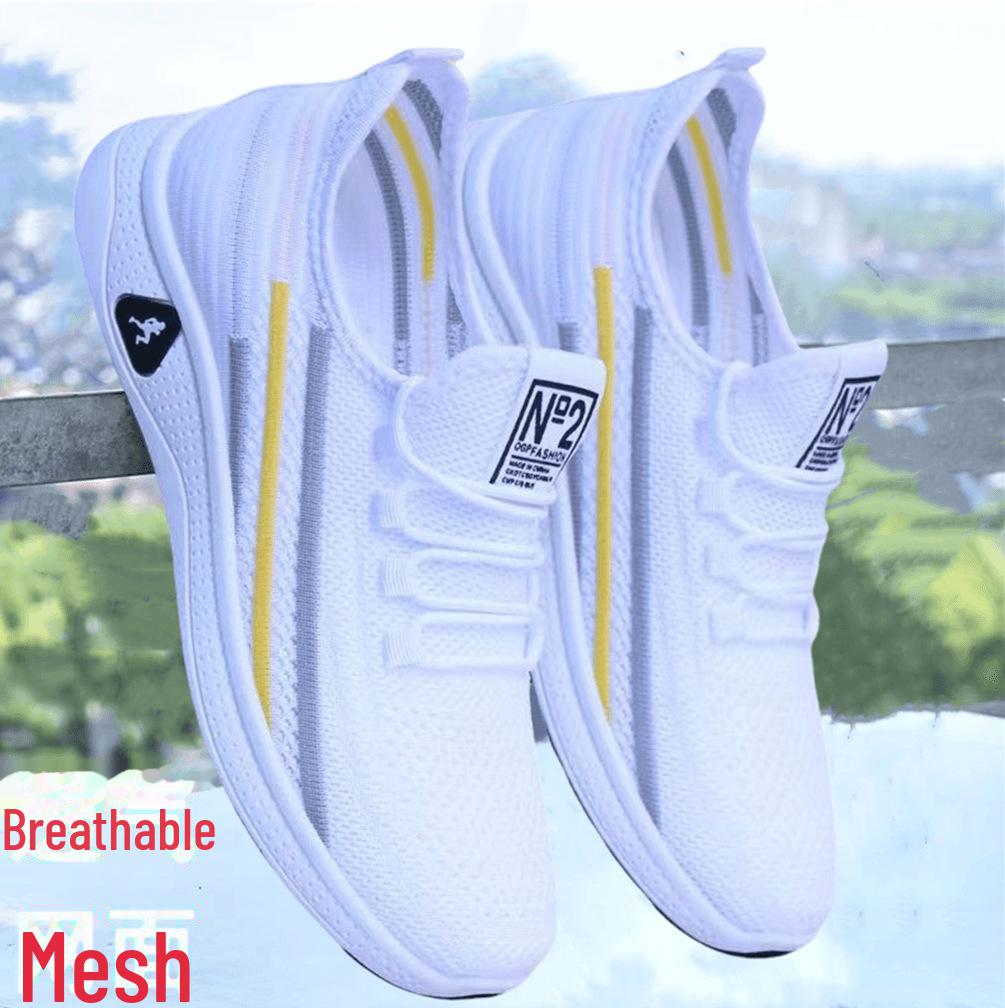 Men's Breathable Mesh Slip-On Sports Shoes - All-Match, Summer Style