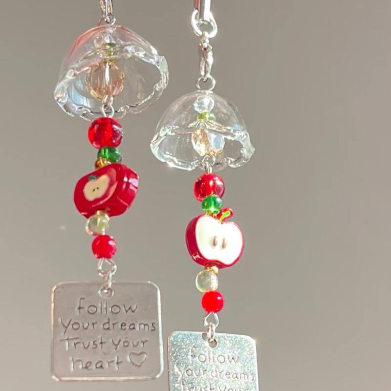 Y2K Handbag Charm Beaded Wind Chime Keychain Pendant Kawaii Bag Ornament Accessories For Girls Women