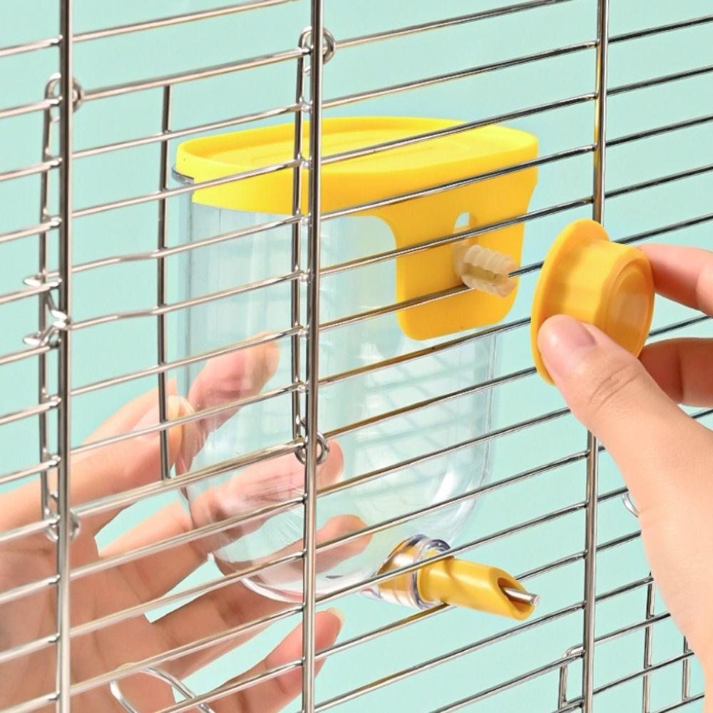 Pin-Touch Bird Cage Water Feeder Wall Mounted Bird Drinker Parrot Water Dispenser  Parakeet