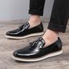 Fashion Men's Personalized Designer Tassels Loafers Mens Slip-on Casual Leather Retro Brogues Shoes