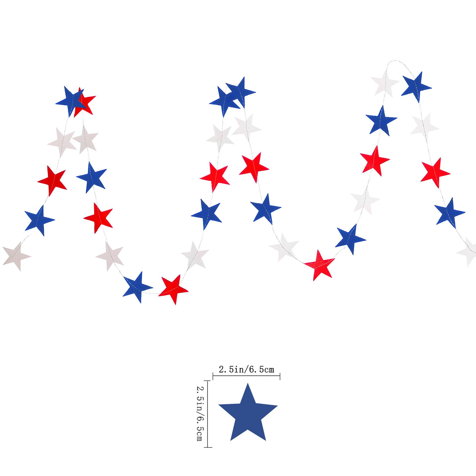 American Independence Day Party Decoration Independence Day Flag Double Spiral Atmosphere Decoration Arrangement