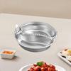 Deep Round Divided Food Pan Chafing Dish Stainless Steel Steam
