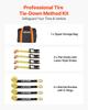 Wheel Chock Tie-Down Kit, Tire-Style Motorcycle Tie-Down System, Car Tie Down Kit with Flat Hook, Break Strength 4540 Kg & Working Load 1512 Kg