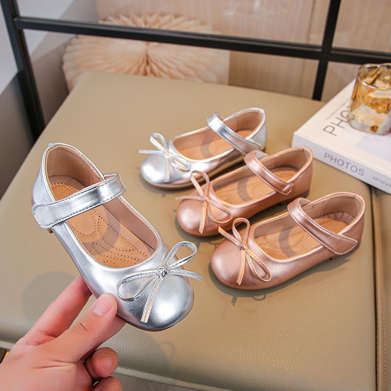 Pantofi adorabili pentru fete, cu fundă, de prințesă, din piele, cu talpă moale, pentru eleganți, pentru copii mici, fetițe și copii, perfecți pentru petreceri