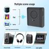 Bluetooth 5.3 Car FM Transmitter & 3.5mm Wireless Audio Receiver Speaker