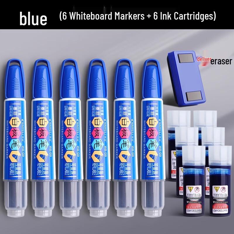 Refillable Erasable Whiteboard Marker Pens