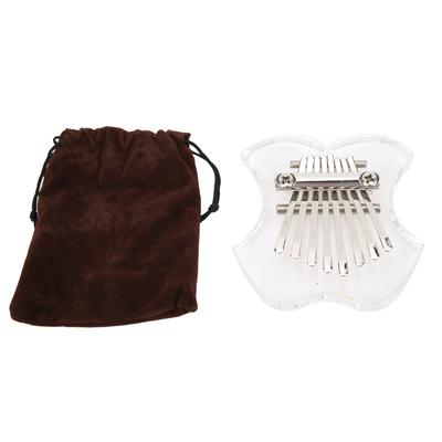 Başparmak Piyanosu Kristal Mini Taşınabilir Meyve Mbira Müzik Aleti Yeni Başlayanlar İçin 8 Tuş
