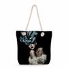 Flower Woman Print Thick Rope Single-shoulder Beach Bag 7213
