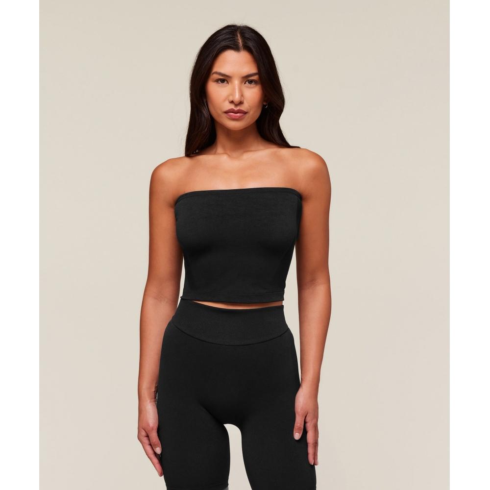 

Gymshark Everywear Warp Knit Tube Top Black B1c8h Bb2j M/L