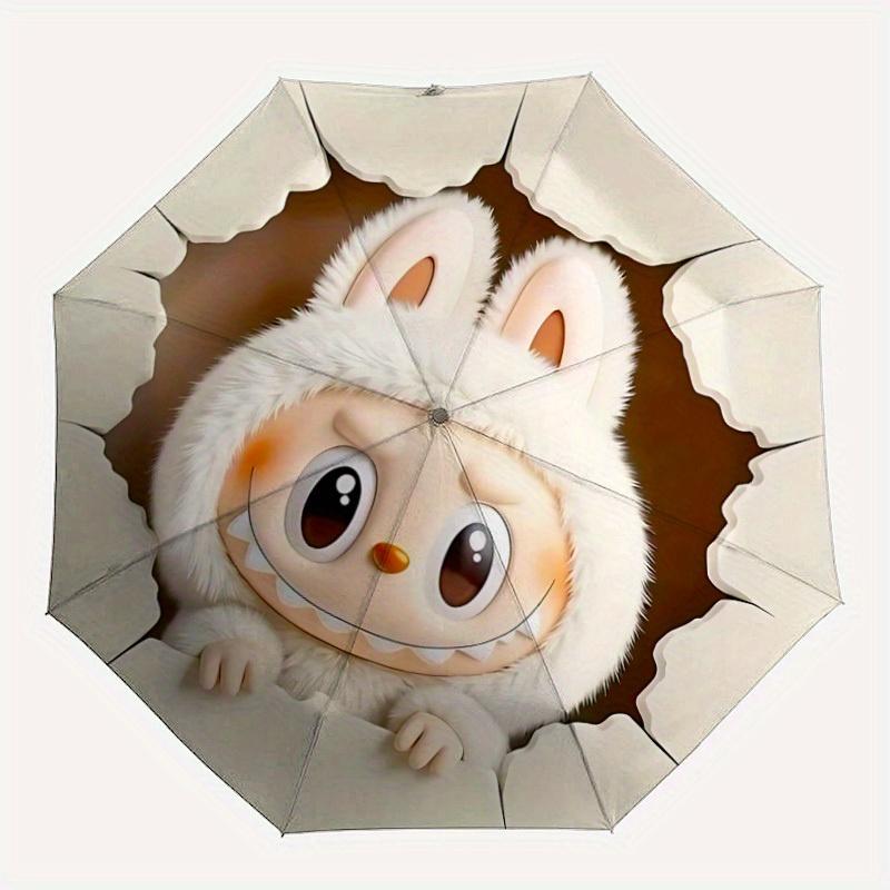 

1pc Labubu Automatic Opening/closing umbrella, Compact Travel Umbrella - - Festive Accessory, Sturdy Ribs yy250807118