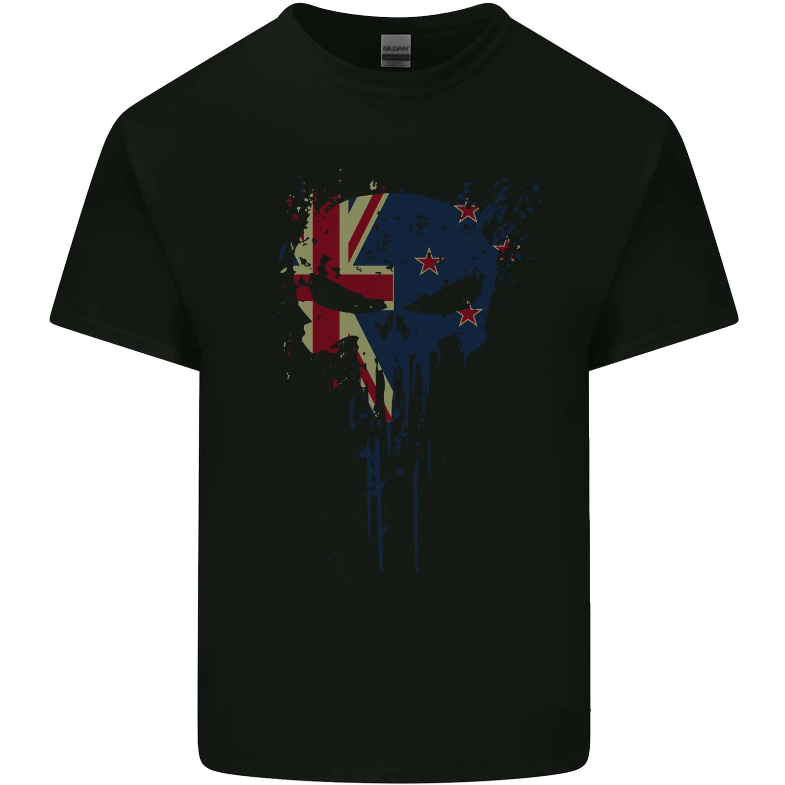 New Zealand Skull Gym Training Bodybuilding Kids T-Shirt Childrens 2XL