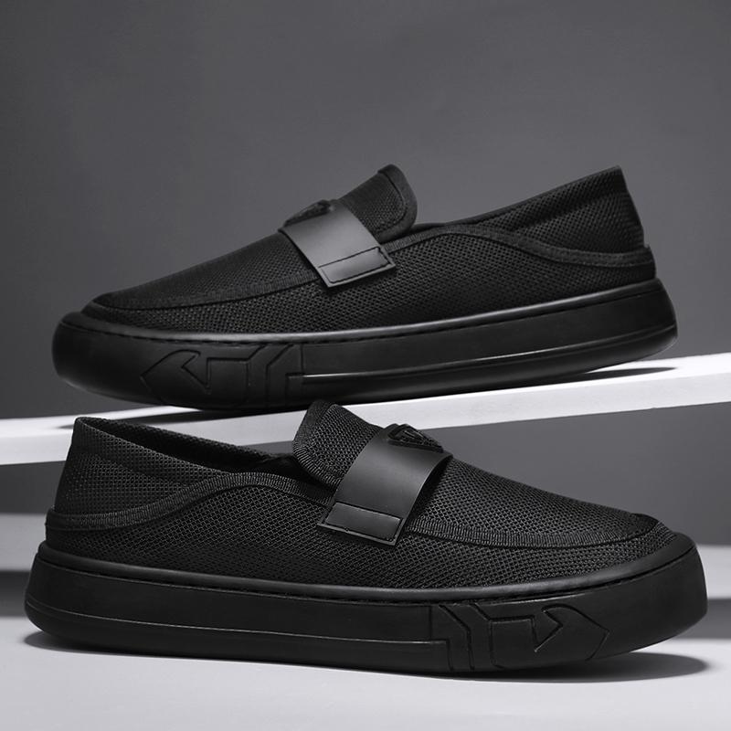Men Casual Shoes Outdoor Walking Shoes Breathable Mesh Sneakers Footwear Slip-On Tennis Shoes Mens Loafers Casuales