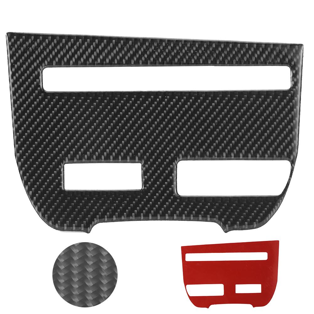 Console Trim Sticker Carbon Fiber CD Player Interior Accessories Fit for Nissan GTR R35 08‑16B