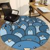 1pc Penguin Pattern Office Round Area Rug, Indoor Mat Suitable ForOffice, Under Office Chairs Bedroom Living Room Home Decor, Room Deco,  N64