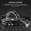 Head Torch Powerful Rechargeable Waterproof LED Sensor Headlight with for Outdoor Exploration Camping