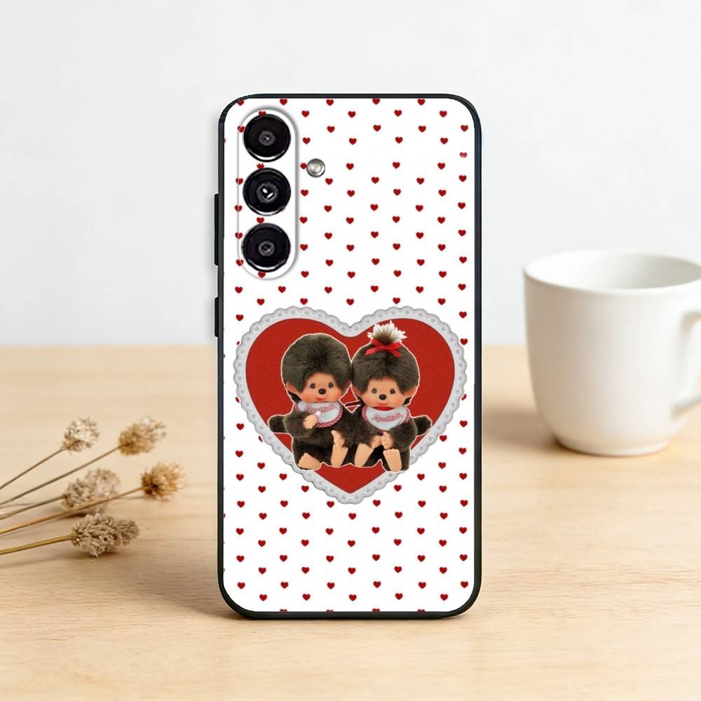 Cute Monchhichis Phone Case For Samsung Galaxy A20,21s,22,31,32,52,53,72,73,80,91 Soft Black Shell