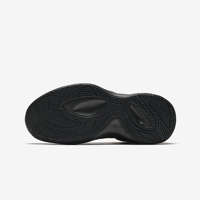 Anta Kids Wind Tunnel Synthetic Leather Mesh Professional Basketball Shoes Kids Sneakers Black Granule-Beige A12441108-4