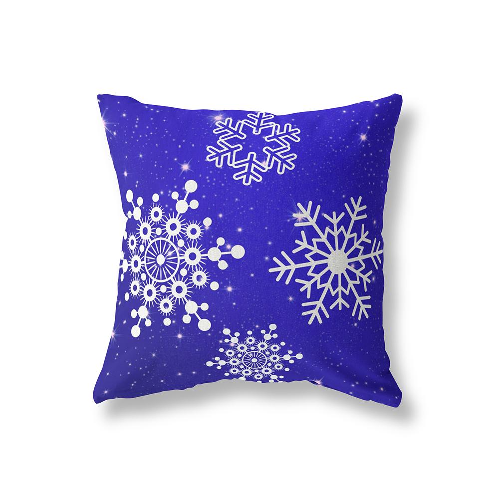 Home Decoration Christmas Theme Printing Pattern Polyester Cushion Cover Home Living Room Sofa Decoration Pillow Pillow Cover