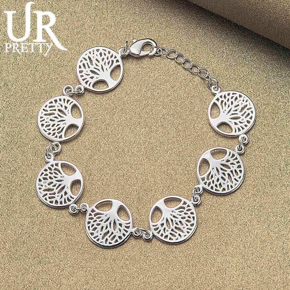 Bransoletka Drzewo Życia ze srebra próby 925 Modna biżuteria ślubna