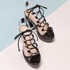 Sexy Women Thick Heel Wedges Platform Shoes Casual Sandals Female Pumps Crystal Shoes