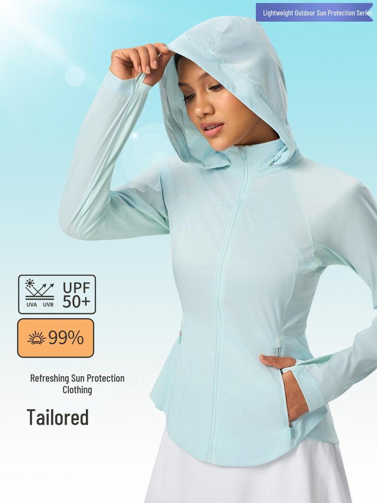 Summer UPF50+ Quick-Dry Sun Protection Jacket with Hidden Hood