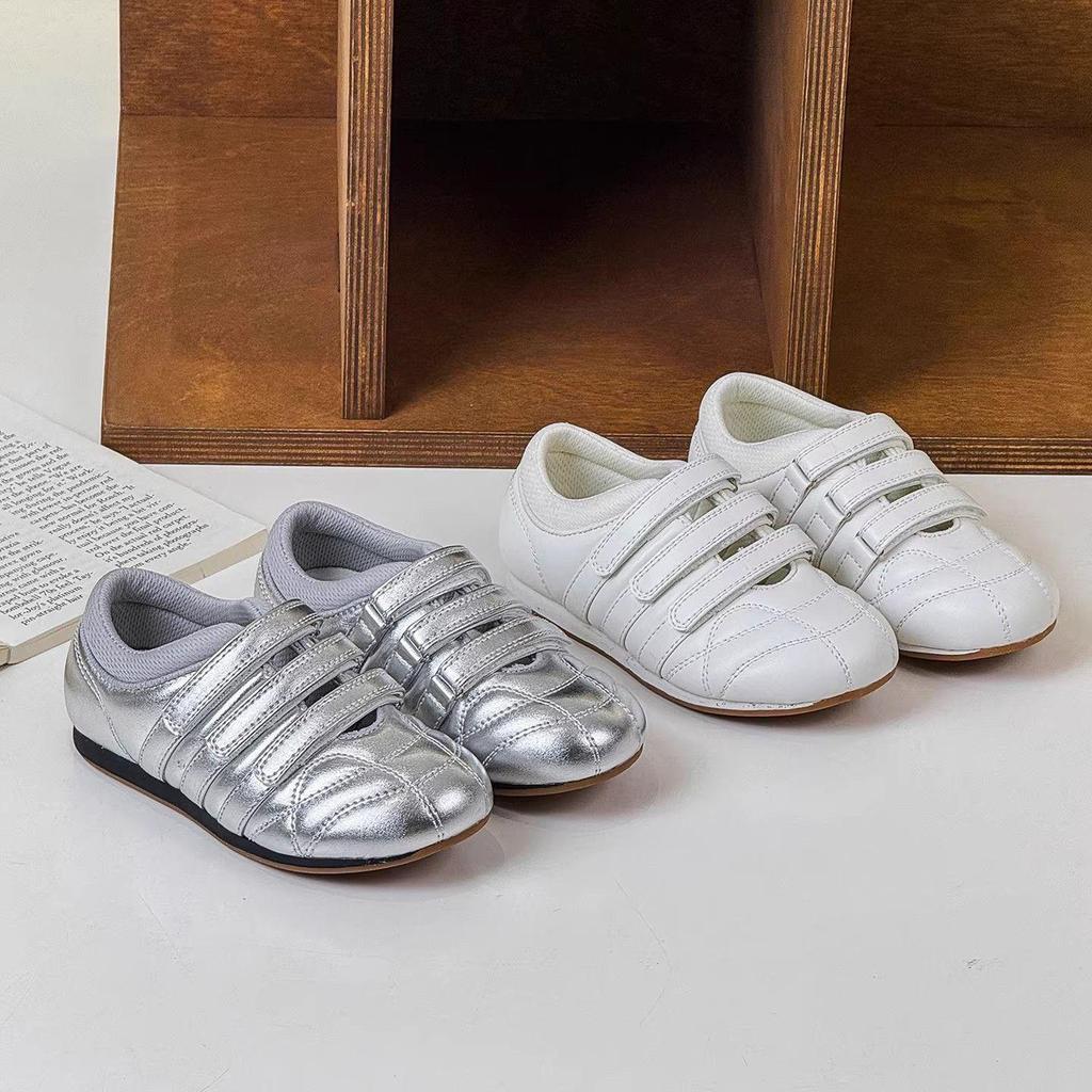 Girls' Silver Ballet-Style Mary Janes: Trendy 2026 Summer Training & Sports Shoes
