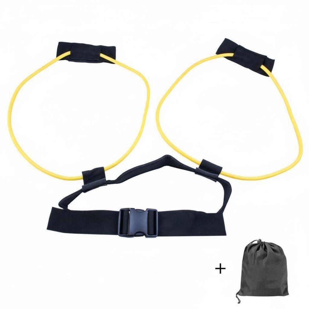Waist Belt Leg Resistance Bands Exercise Cord With Ankle